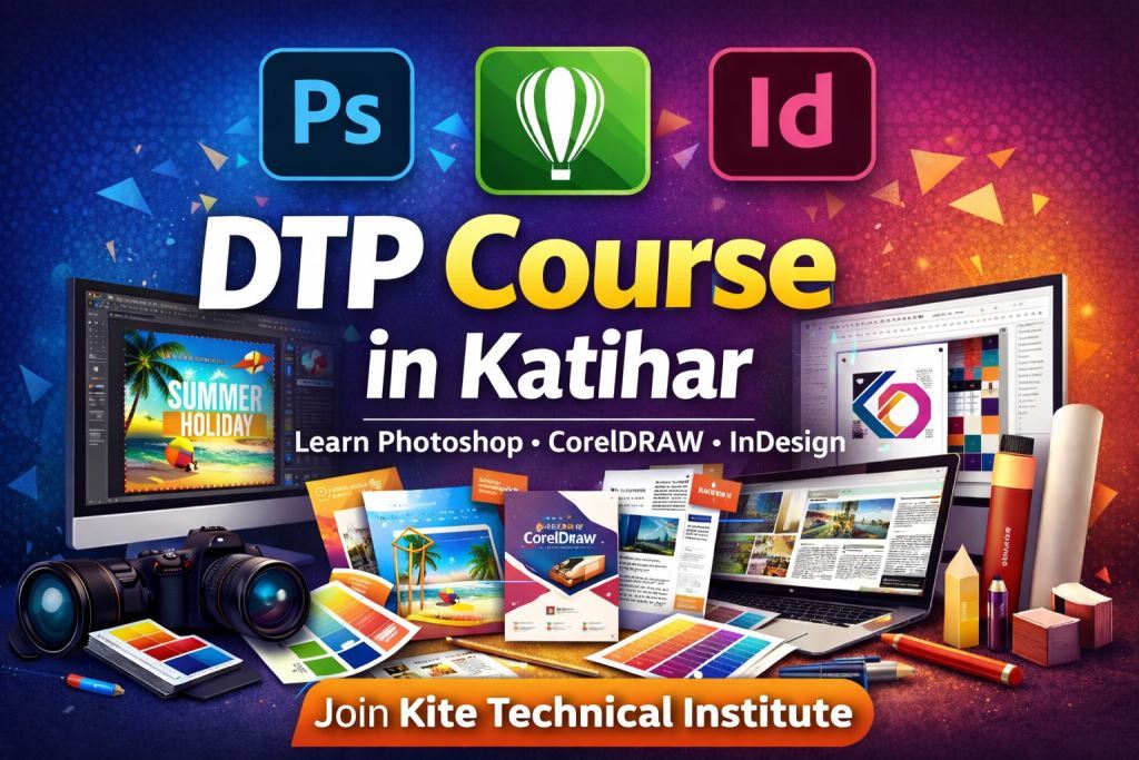 DTP Course in Katihar – Learn Photoshop, CorelDRAW & InDesign